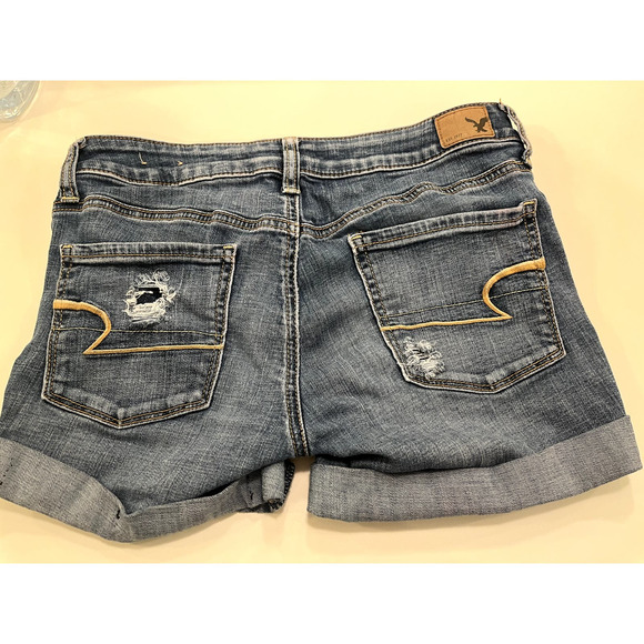 American Eagle Outfitters Denim Cut Off Shorts Size 6 - Picture 3 of 6